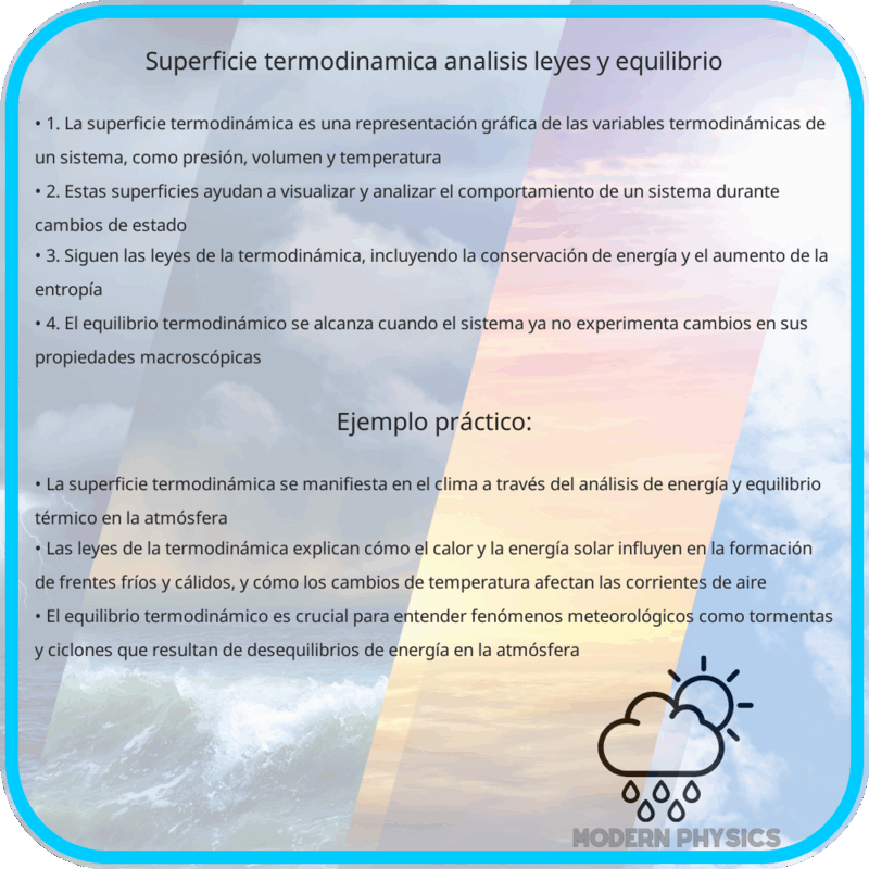 Superficie Termodinámica | Análisis, Leyes y Equilibrio