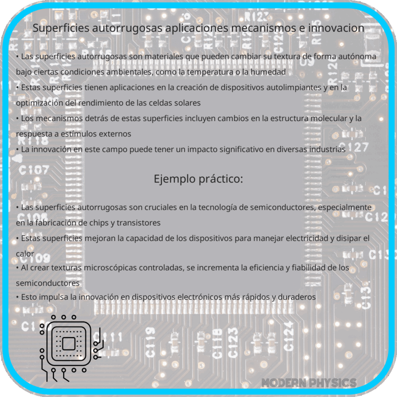 Superficies Autorrugosas | Aplicaciones, Mecanismos e Innovación