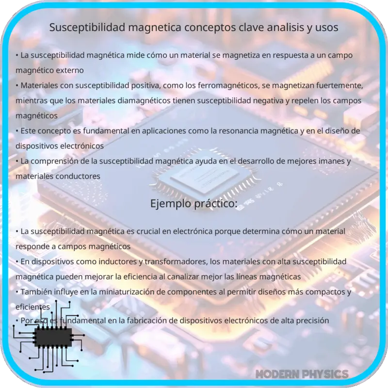 Susceptibilidad Magnética | Conceptos Clave, Análisis y Usos