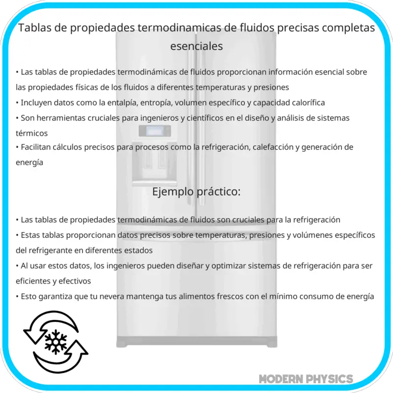 Tablas de Propiedades Termodinámicas de Fluidos | Precisas, Completas & Esenciales