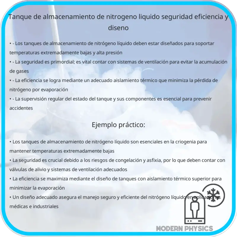 Tanque de Almacenamiento de Nitrógeno Líquido | Seguridad, Eficiencia y Diseño