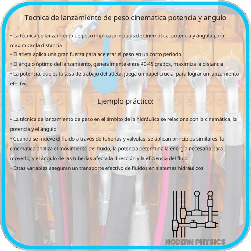 Técnica de Lanzamiento de Peso | Cinemática, Potencia y Ángulo