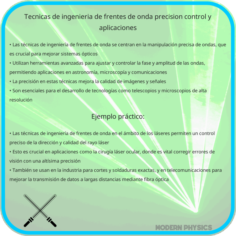 Técnicas de Ingeniería de Frentes de Onda | Precisión, Control y Aplicaciones
