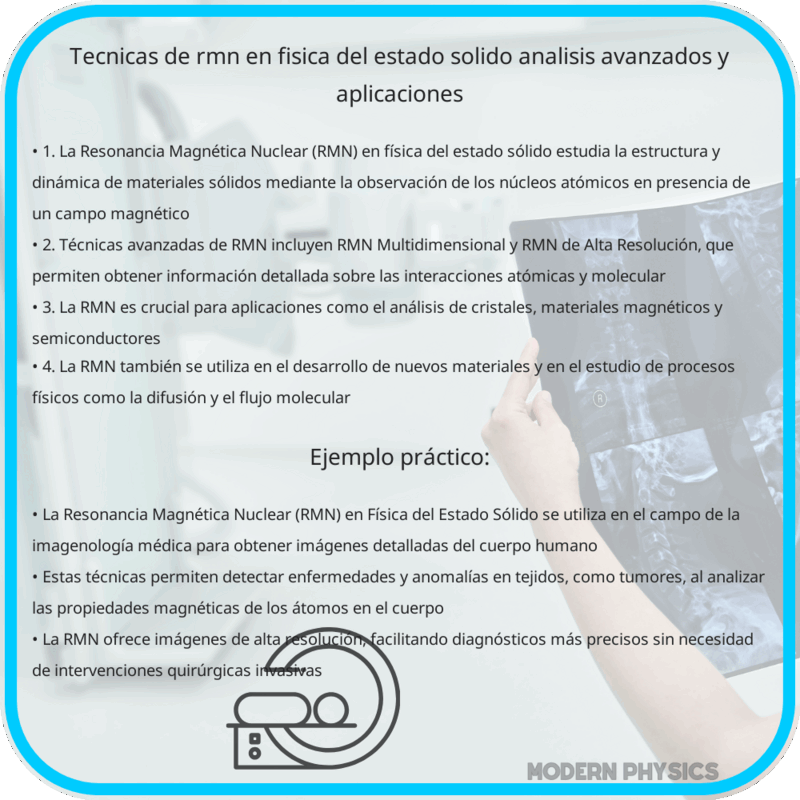Técnicas de RMN en Física del Estado Sólido | Análisis Avanzados y Aplicaciones
