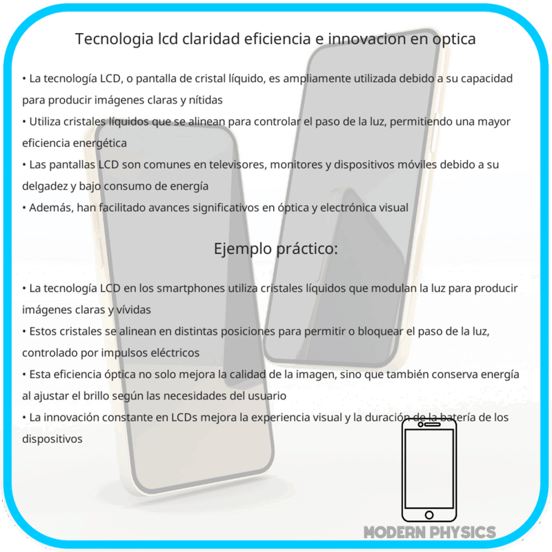 Tecnología LCD: Claridad, Eficiencia e Innovación en Óptica