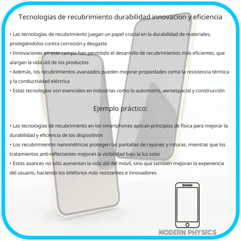 Tecnologías de Recubrimiento | Durabilidad, Innovación y Eficiencia