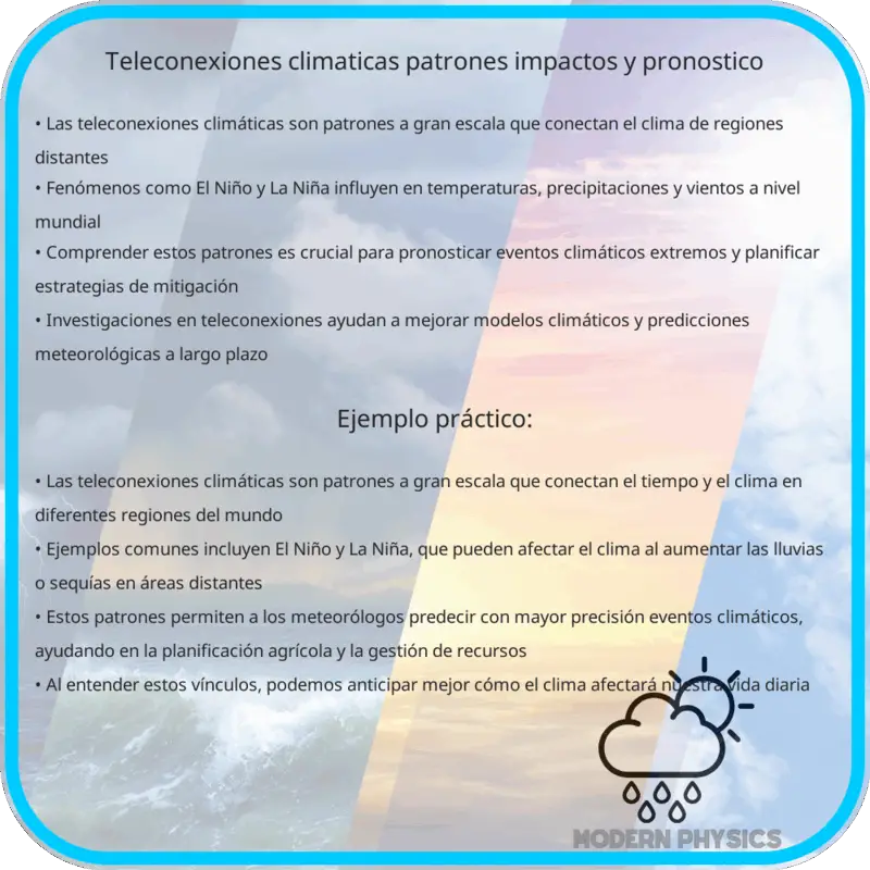 Teleconexiones Climáticas | Patrones, Impactos y Pronóstico