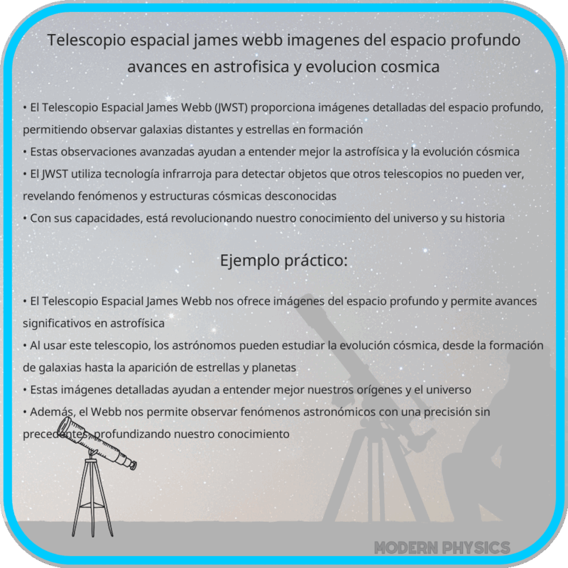 Telescopio Espacial James Webb | Imágenes del Espacio Profundo, Avances en Astrofísica y Evolución Cósmica