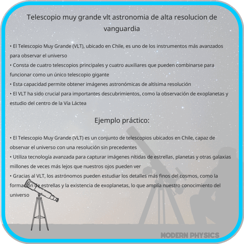 Telescopio Muy Grande - VLT | Astronomía de Alta Resolución de Vanguardia
