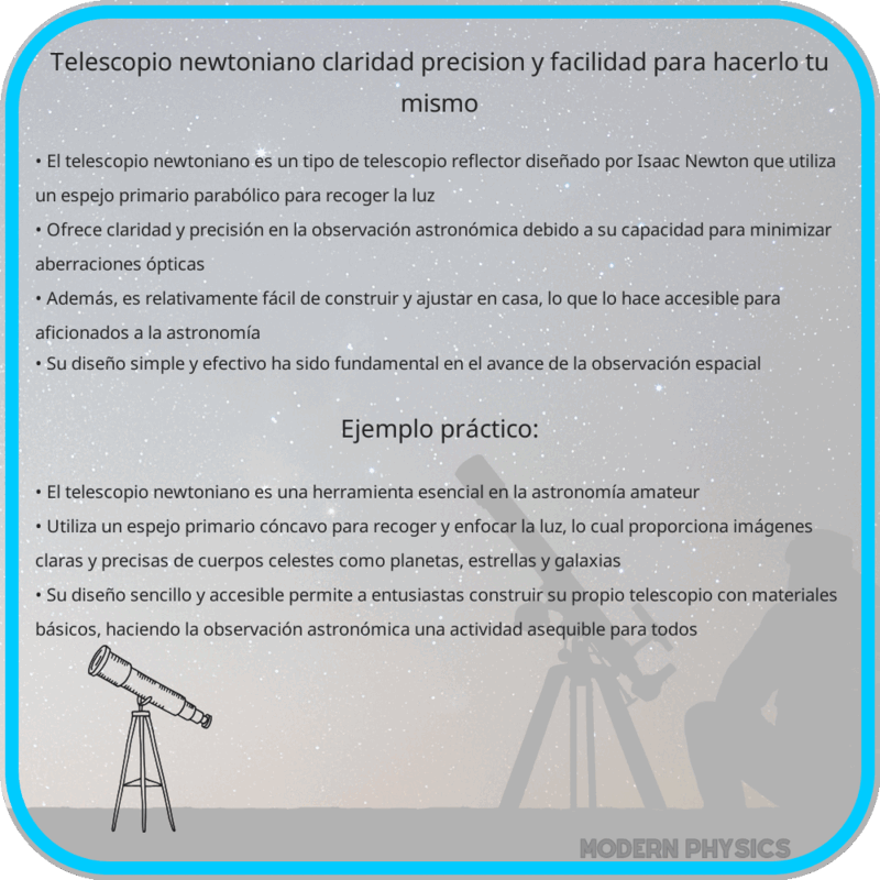 Telescopio Newtoniano | Claridad, Precisión y Facilidad para Hacerlo Tú Mismo