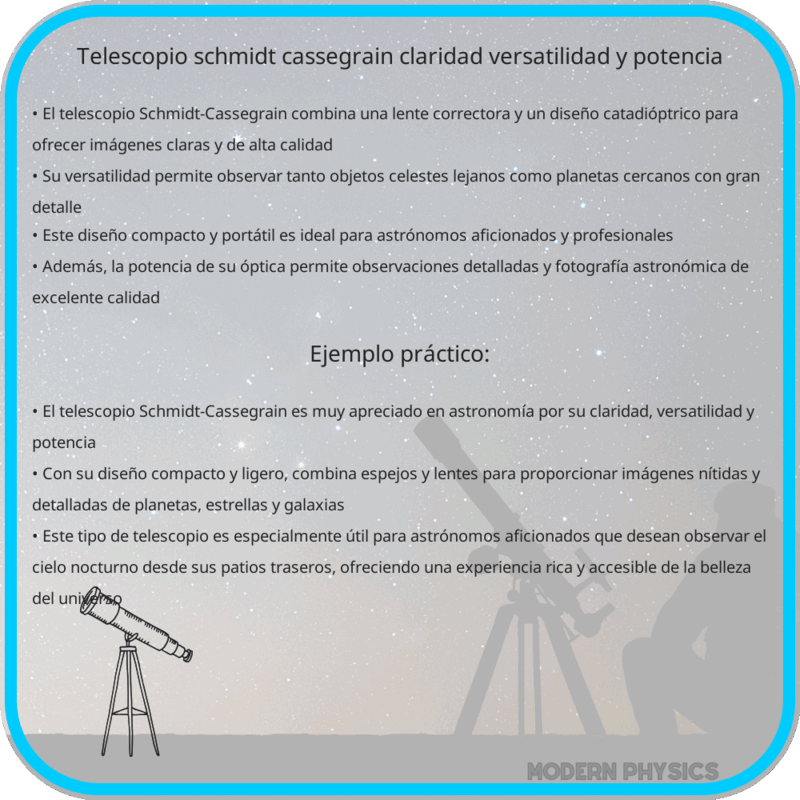 Telescopio Schmidt-Cassegrain | Claridad, Versatilidad y Potencia