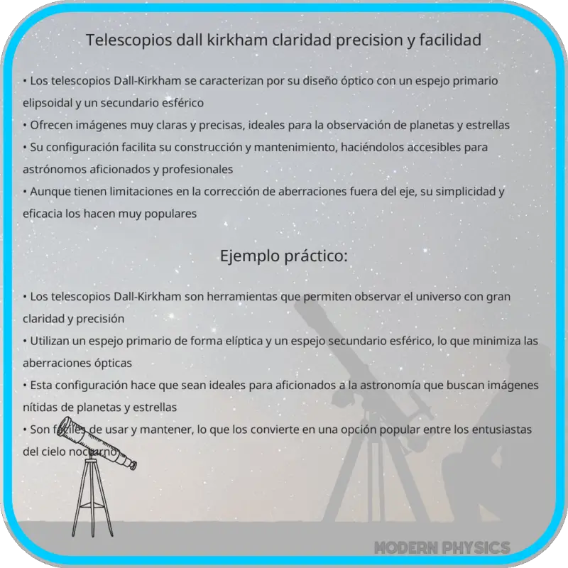 Telescopios Dall-Kirkham | Claridad, Precisión y Facilidad