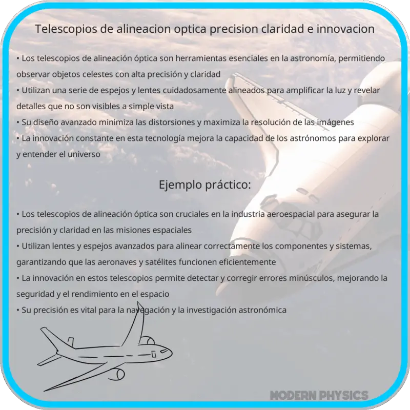 Telescopios de Alineación Óptica | Precisión, Claridad e Innovación