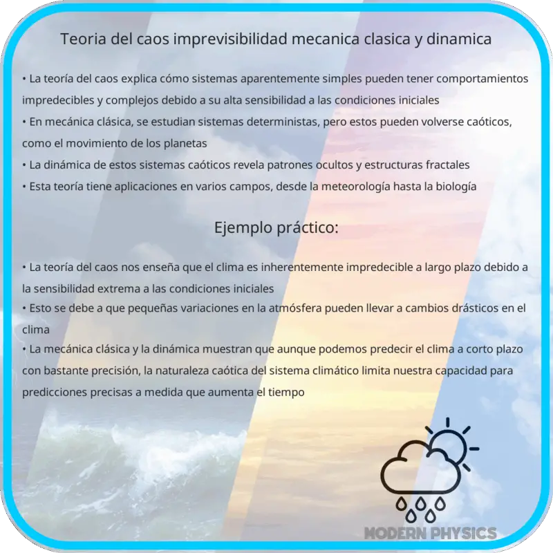 Teoría del Caos | Imprevisibilidad, Mecánica Clásica y Dinámica