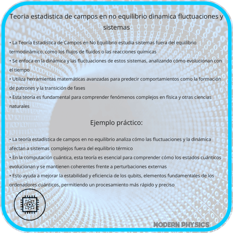 Teoría Estadística de Campos en No Equilibrio | Dinámica, Fluctuaciones y Sistemas