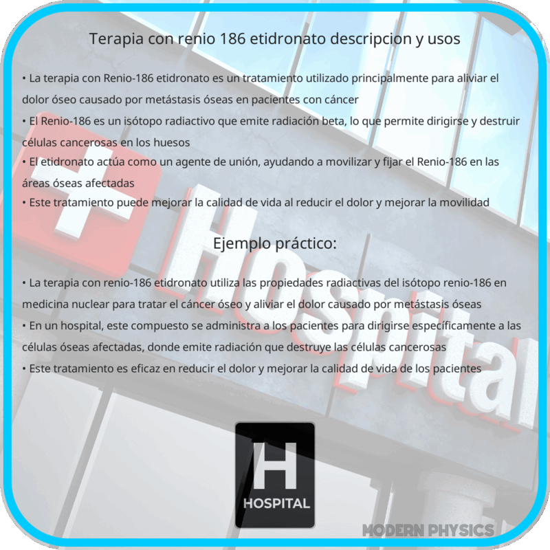 Terapia con Renio-186 Etidronato | Descripción y Usos