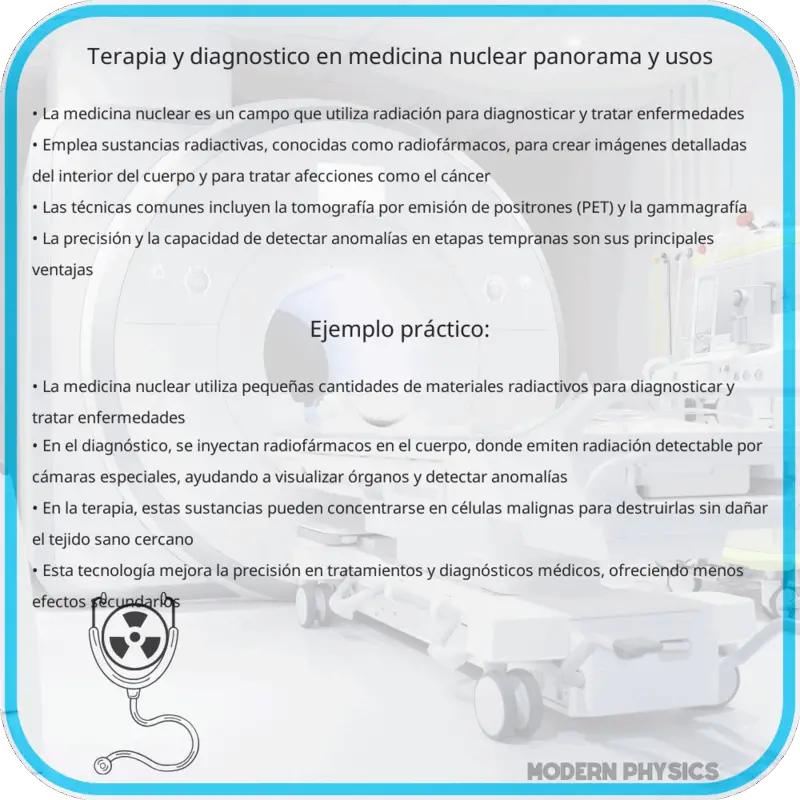 Terapia y Diagnóstico en Medicina Nuclear | Panorama y Usos