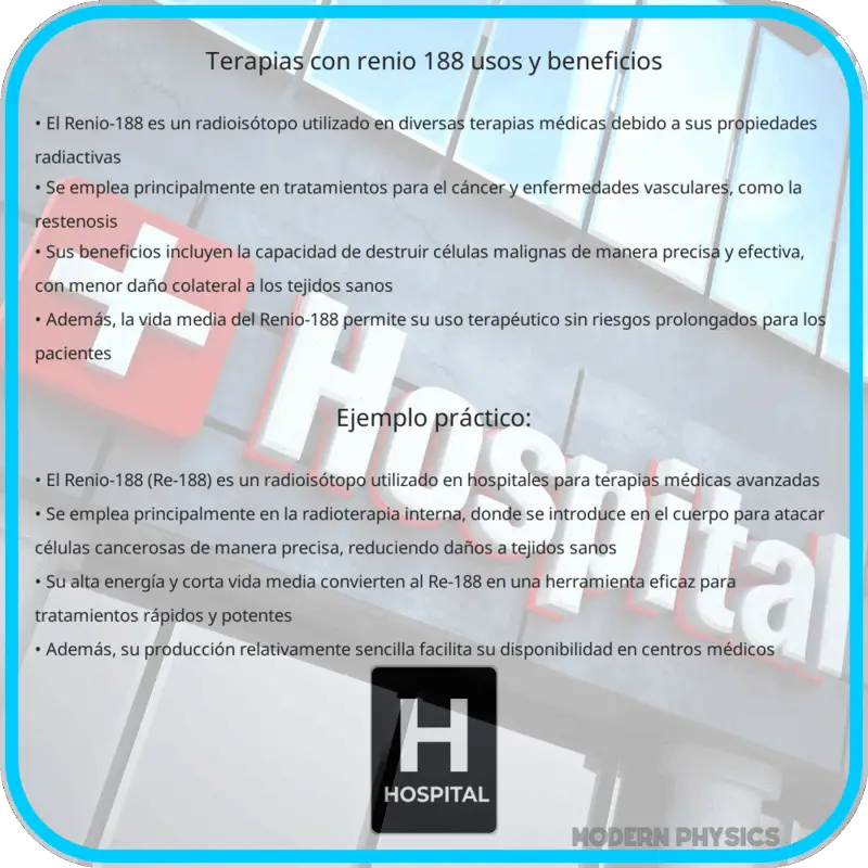 Terapias con Renio-188 | Usos y Beneficios