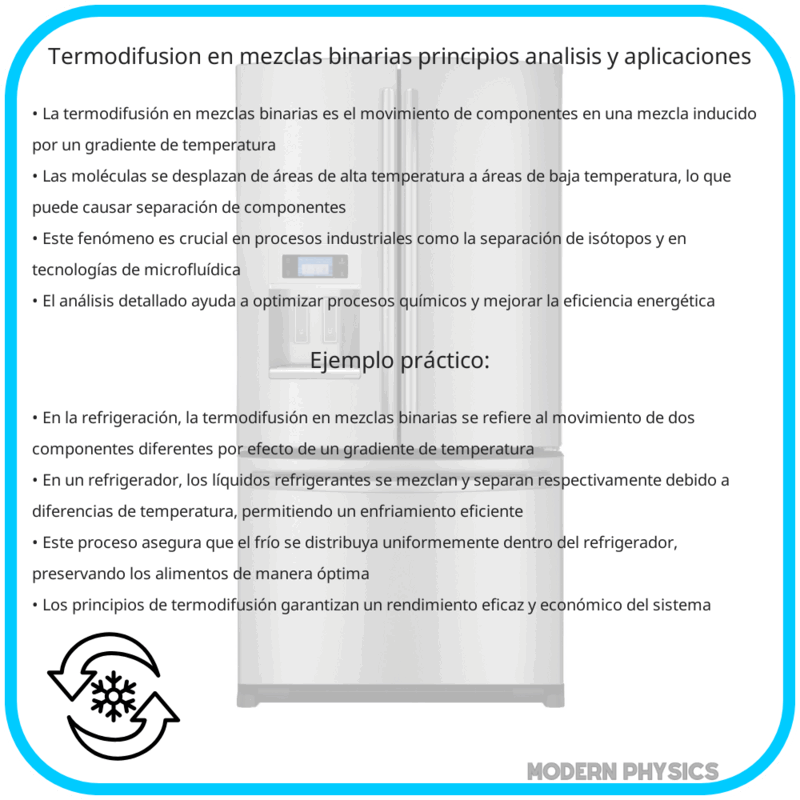 Termodifusión en Mezclas Binarias | Principios, Análisis y Aplicaciones