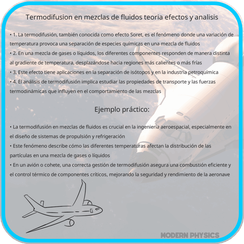 Termodifusión en Mezclas de Fluidos | Teoría, Efectos y Análisis