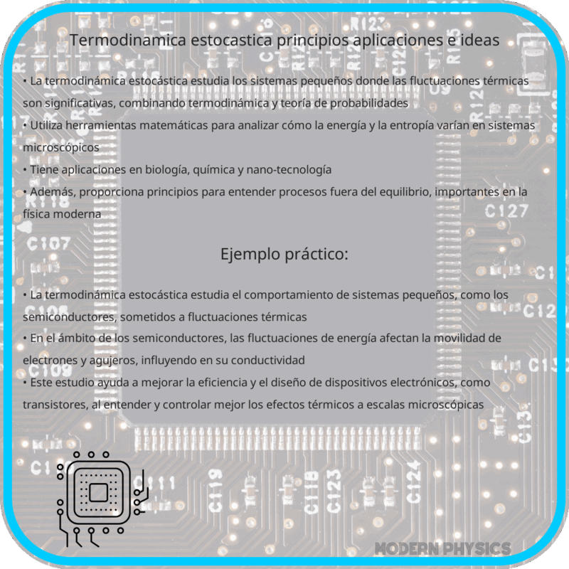 Termodinámica Estocástica | Principios, Aplicaciones e Ideas