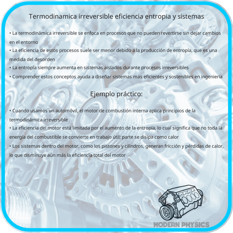 Termodinámica Irreversible | Eficiencia, Entropía y Sistemas