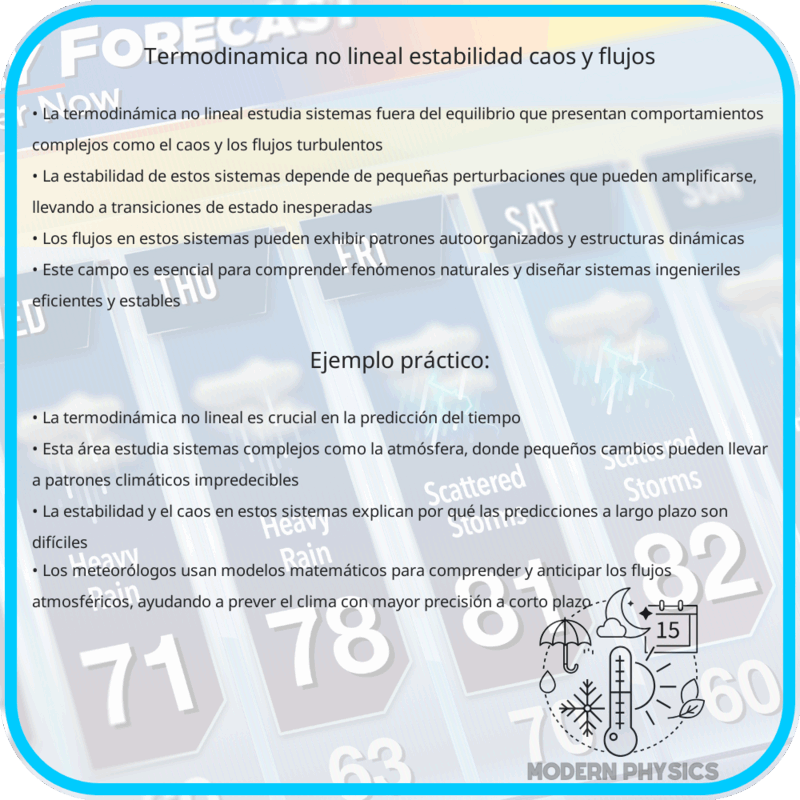 Termodinámica No Lineal | Estabilidad, Caos y Flujos