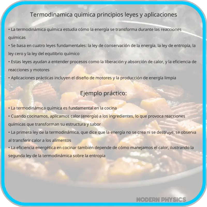 Termodinámica Química | Principios, Leyes y Aplicaciones