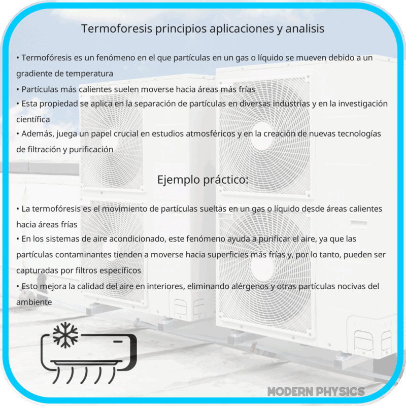 Termofóresis: Principios, Aplicaciones y Análisis