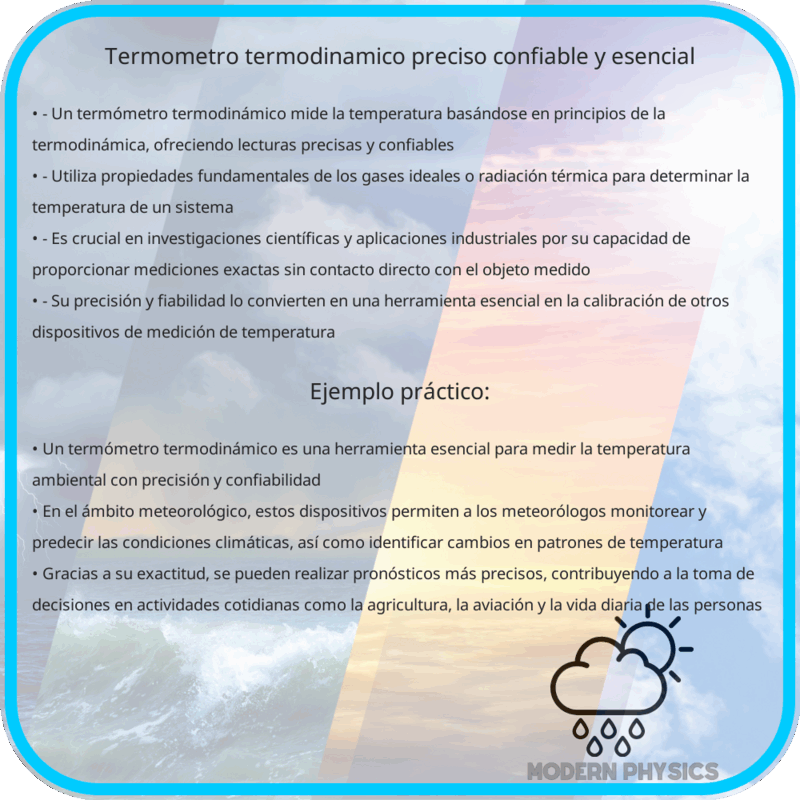 Termómetro Termodinámico | Preciso, Confiable y Esencial