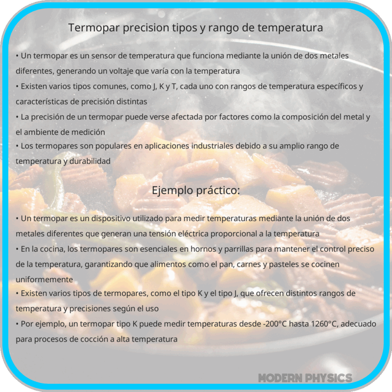 Termopar | Precisión, Tipos y Rango de Temperatura