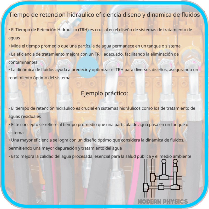 Tiempo de Retención Hidráulico | Eficiencia, Diseño y Dinámica de Fluidos