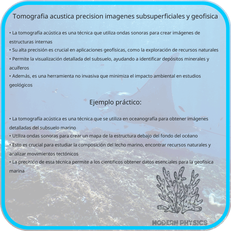 Tomografía Acústica | Precisión, Imágenes Subsuperficiales y Geofísica