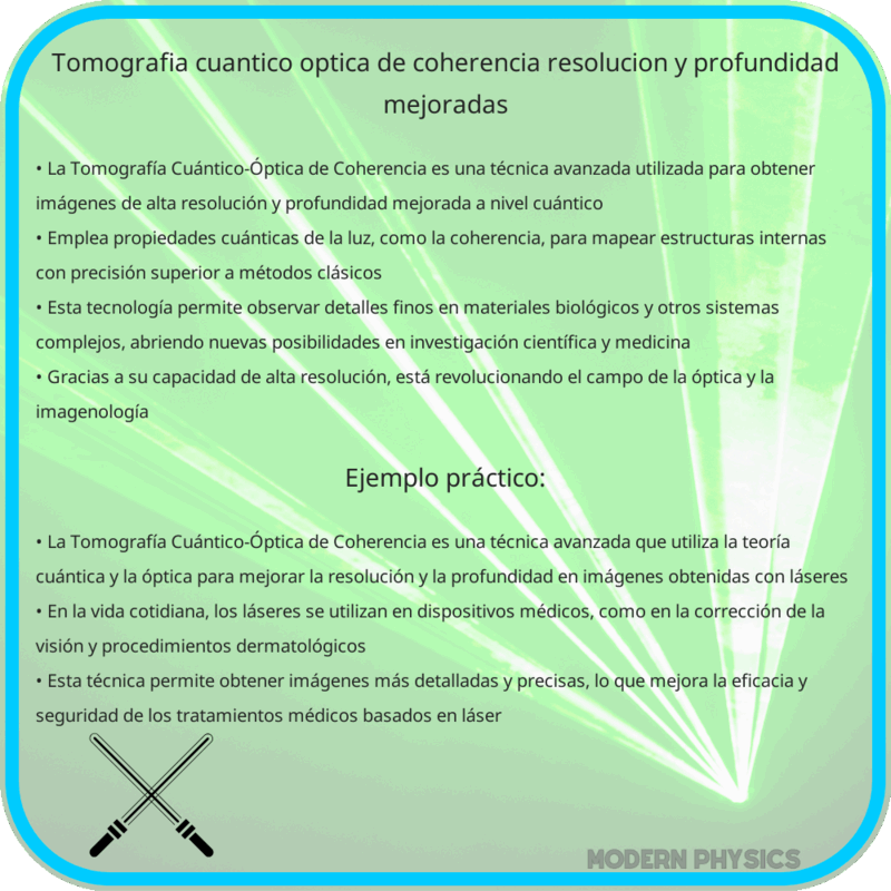 Tomografía Cuántico-Óptica de Coherencia | Resolución y Profundidad Mejoradas