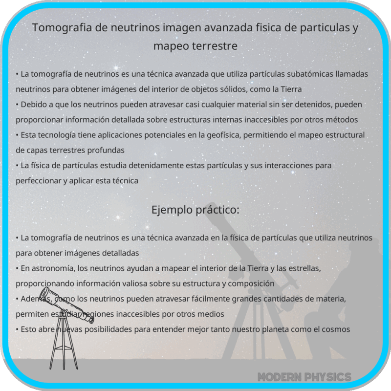 Tomografía de Neutrinos | Imagen Avanzada, Física de Partículas y Mapeo Terrestre