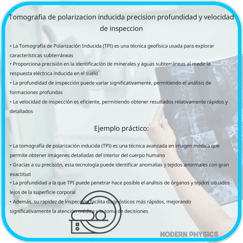 Tomografía de Polarización Inducida | Precisión, Profundidad y Velocidad de Inspección