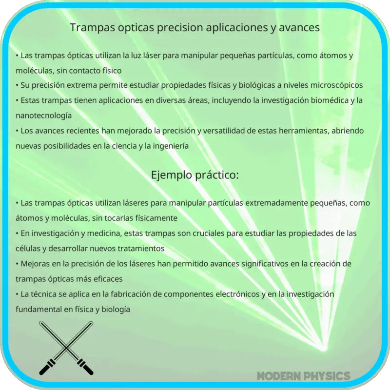 Trampas Ópticas | Precisión, Aplicaciones y Avances