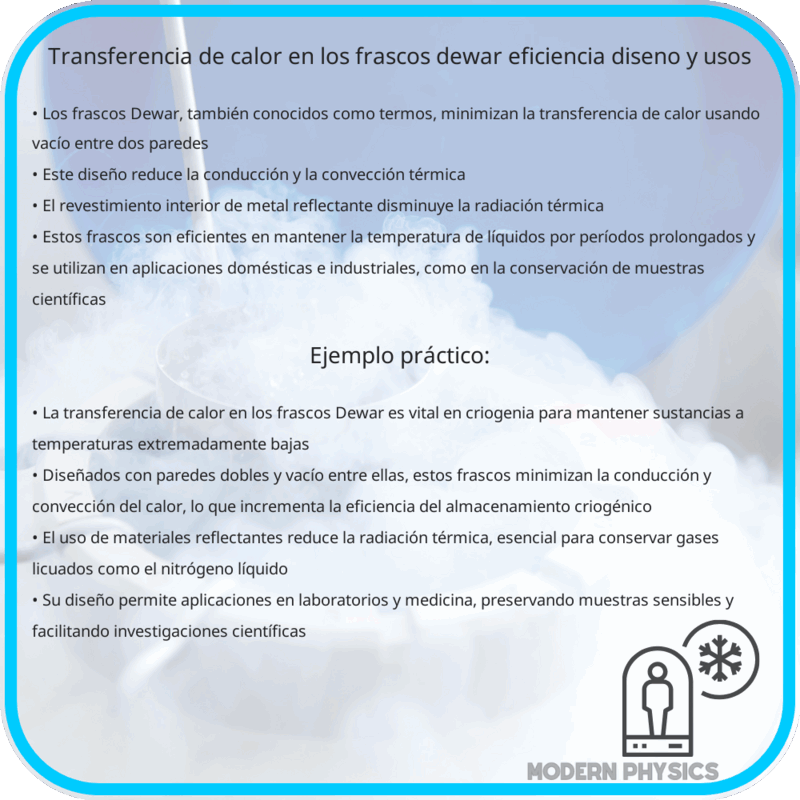 Transferencia de Calor en los Frascos Dewar | Eficiencia, Diseño y Usos