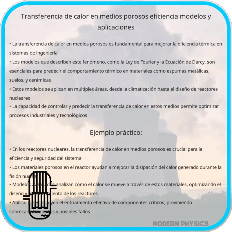 Transferencia de Calor en Medios Porosos: Eficiencia, Modelos y Aplicaciones