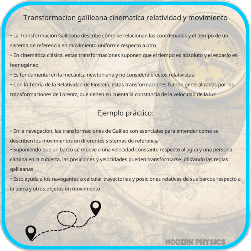 Transformación Galileana | Cinemática, Relatividad y Movimiento