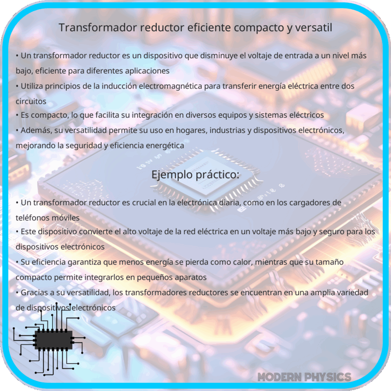 Transformador Reductor | Eficiente, Compacto y Versátil