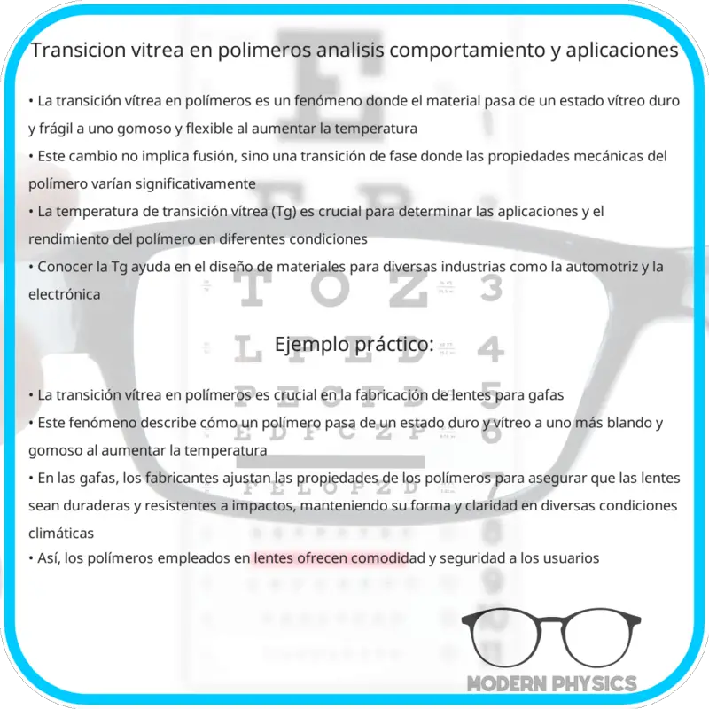 Transición Vítrea en Polímeros | Análisis, Comportamiento y Aplicaciones