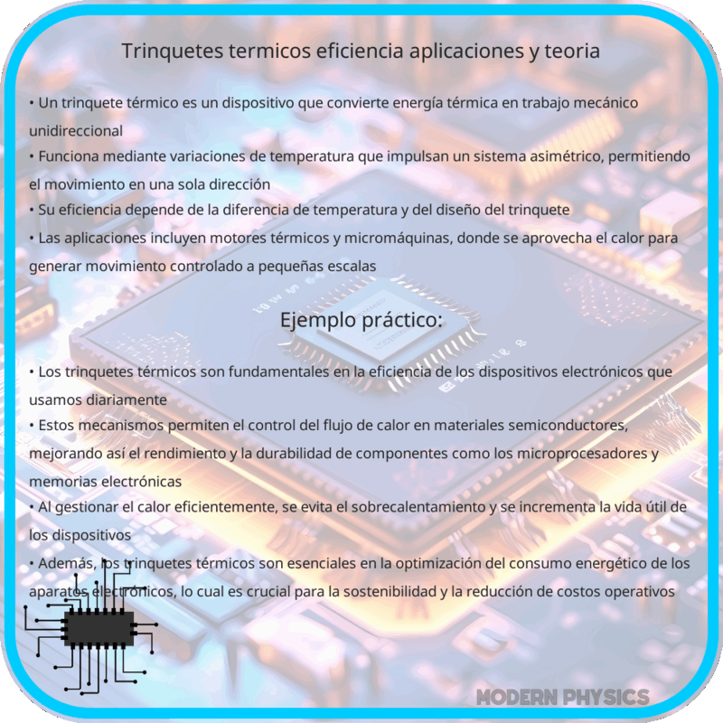 Trinquetes Térmicos | Eficiencia, Aplicaciones y Teoría
