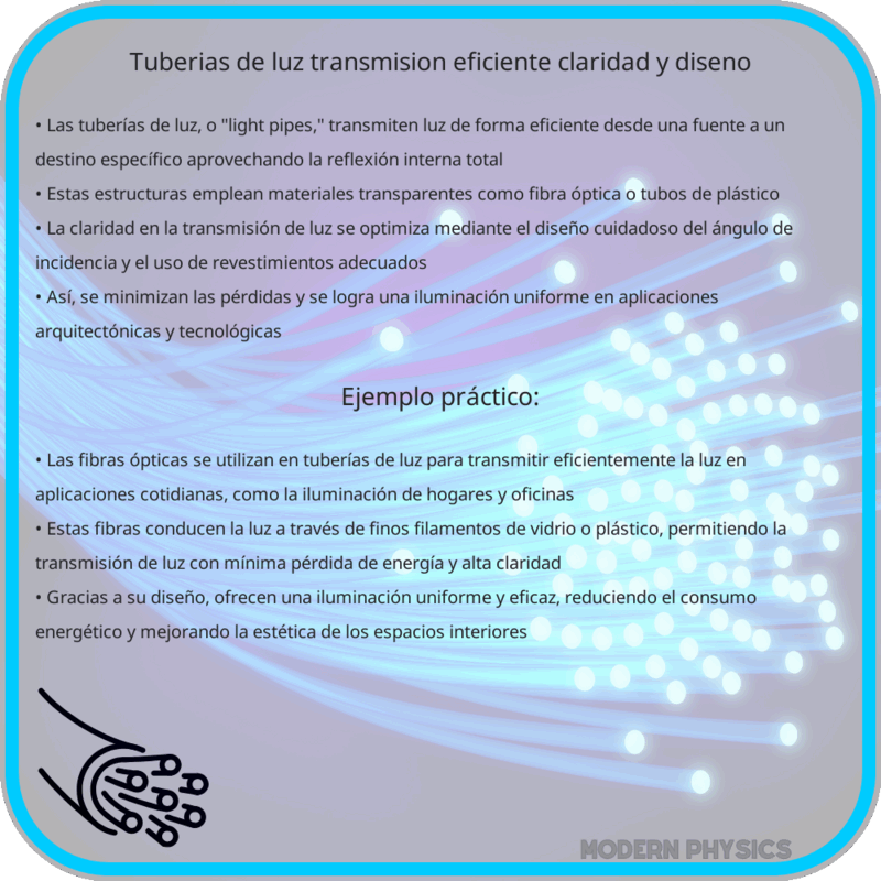 Tuberías de Luz | Transmisión Eficiente, Claridad y Diseño