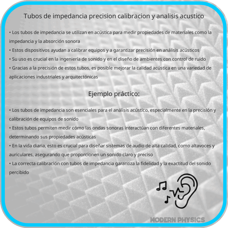Tubos de Impedancia | Precisión, Calibración y Análisis Acústico