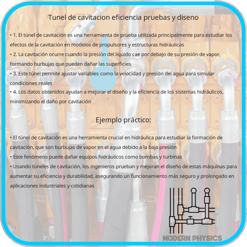 Túnel de Cavitación | Eficiencia, Pruebas y Diseño