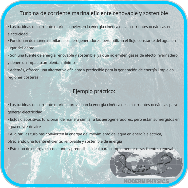 Turbina de Corriente Marina | Eficiente, Renovable y Sostenible