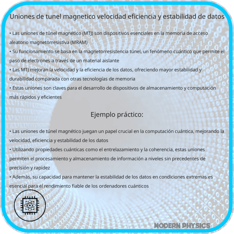Uniones de Túnel Magnético | Velocidad, Eficiencia y Estabilidad de Datos