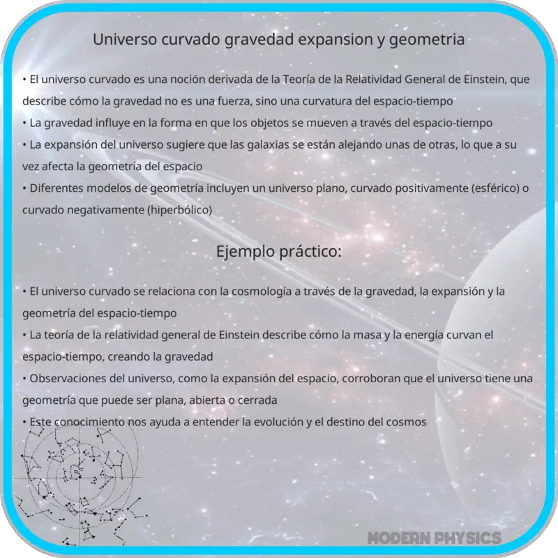 Universo Curvado | Gravedad, Expansión y Geometría