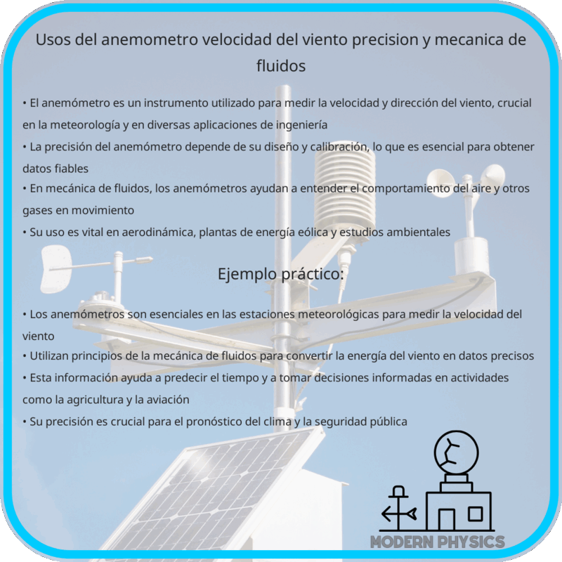 Usos del Anemómetro | Velocidad del Viento, Precisión y Mecánica de Fluidos